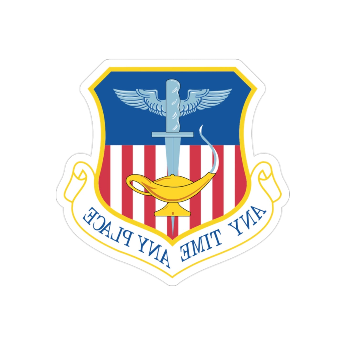 1st Special Operations Wing (U.S. Air Force) REVERSE PRINT Transparent STICKER-2" × 2"-The Sticker Space