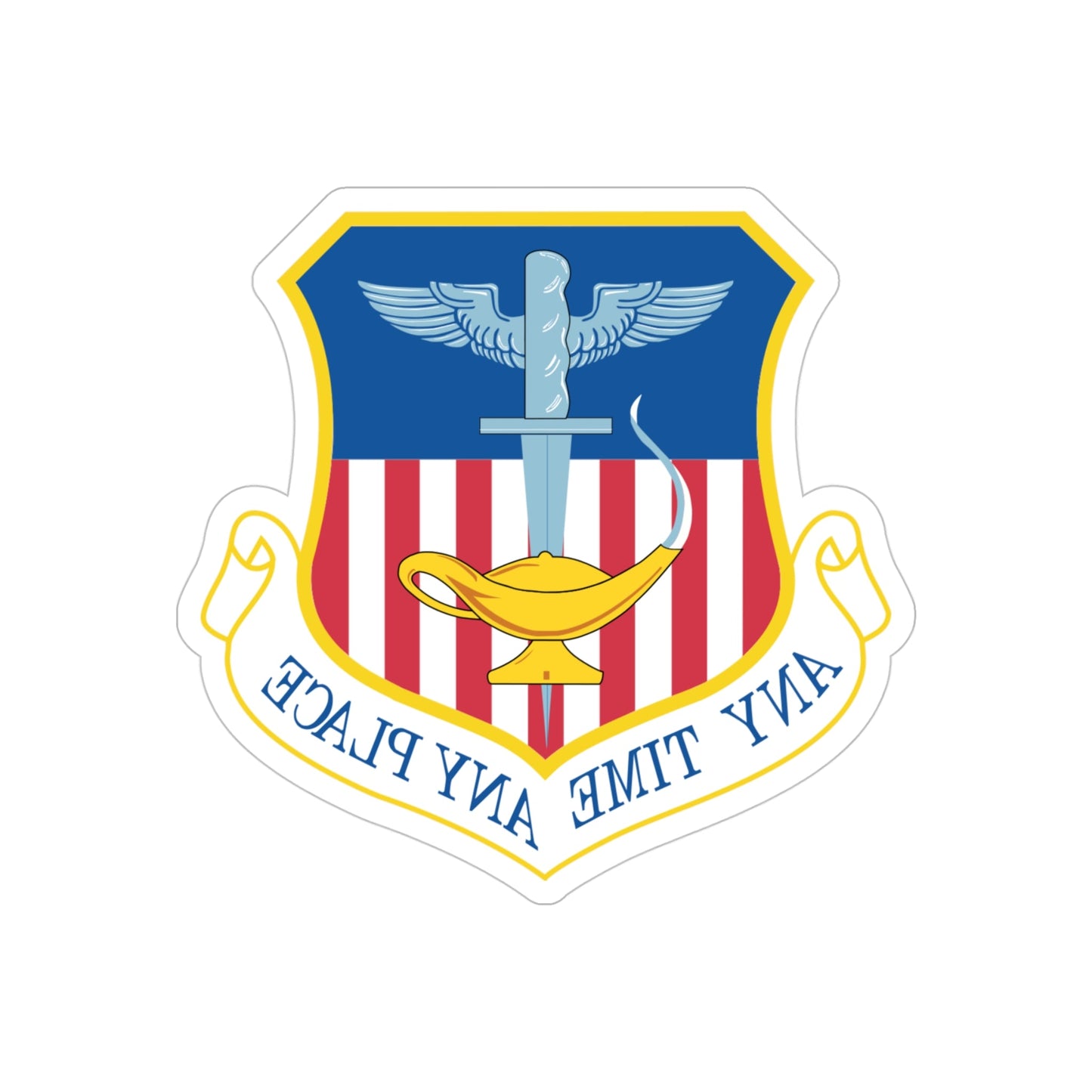 1st Special Operations Wing (U.S. Air Force) REVERSE PRINT Transparent STICKER-4" × 4"-The Sticker Space