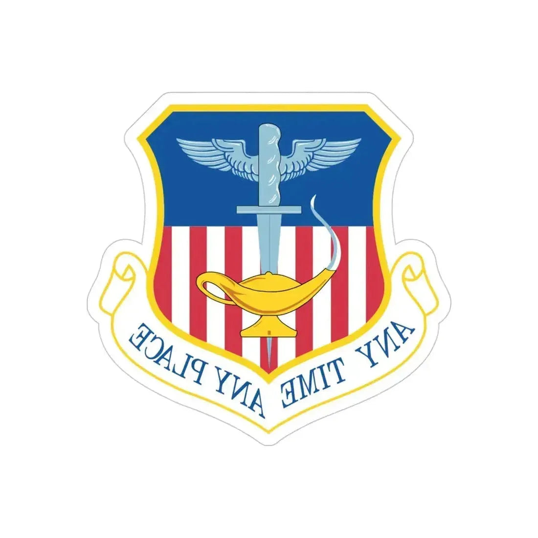 1st Special Operations Wing (U.S. Air Force) REVERSE PRINT Transparent Die-Cut STICKER 4 Inch Die-Cut Transparent - The Sticker Space