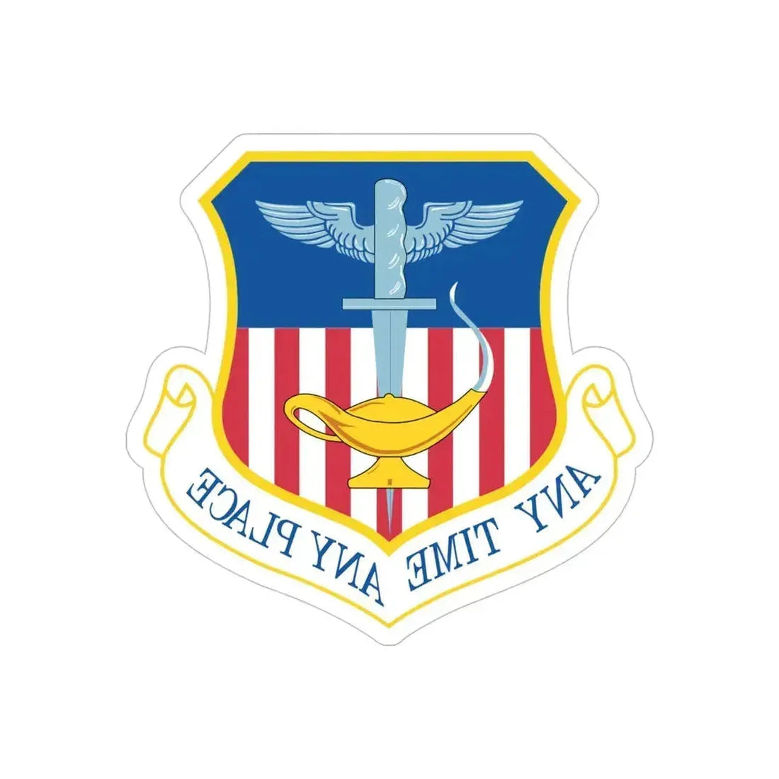 1st Special Operations Wing (U.S. Air Force) REVERSE PRINT Transparent Die-Cut STICKER 5 Inch Die-Cut Transparent - The Sticker Space