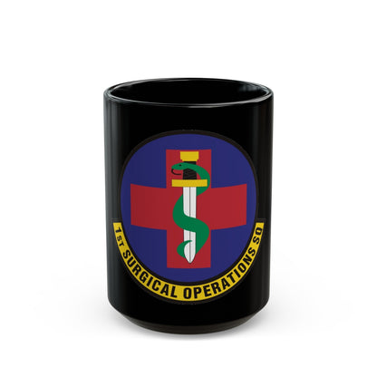 1st Surgical Operations Squadron (U.S. Air Force) Black Coffee Mug-15oz-The Sticker Space