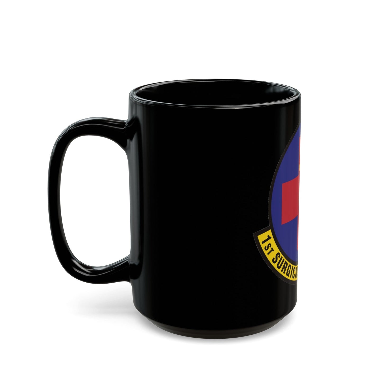 1st Surgical Operations Squadron (U.S. Air Force) Black Coffee Mug-The Sticker Space