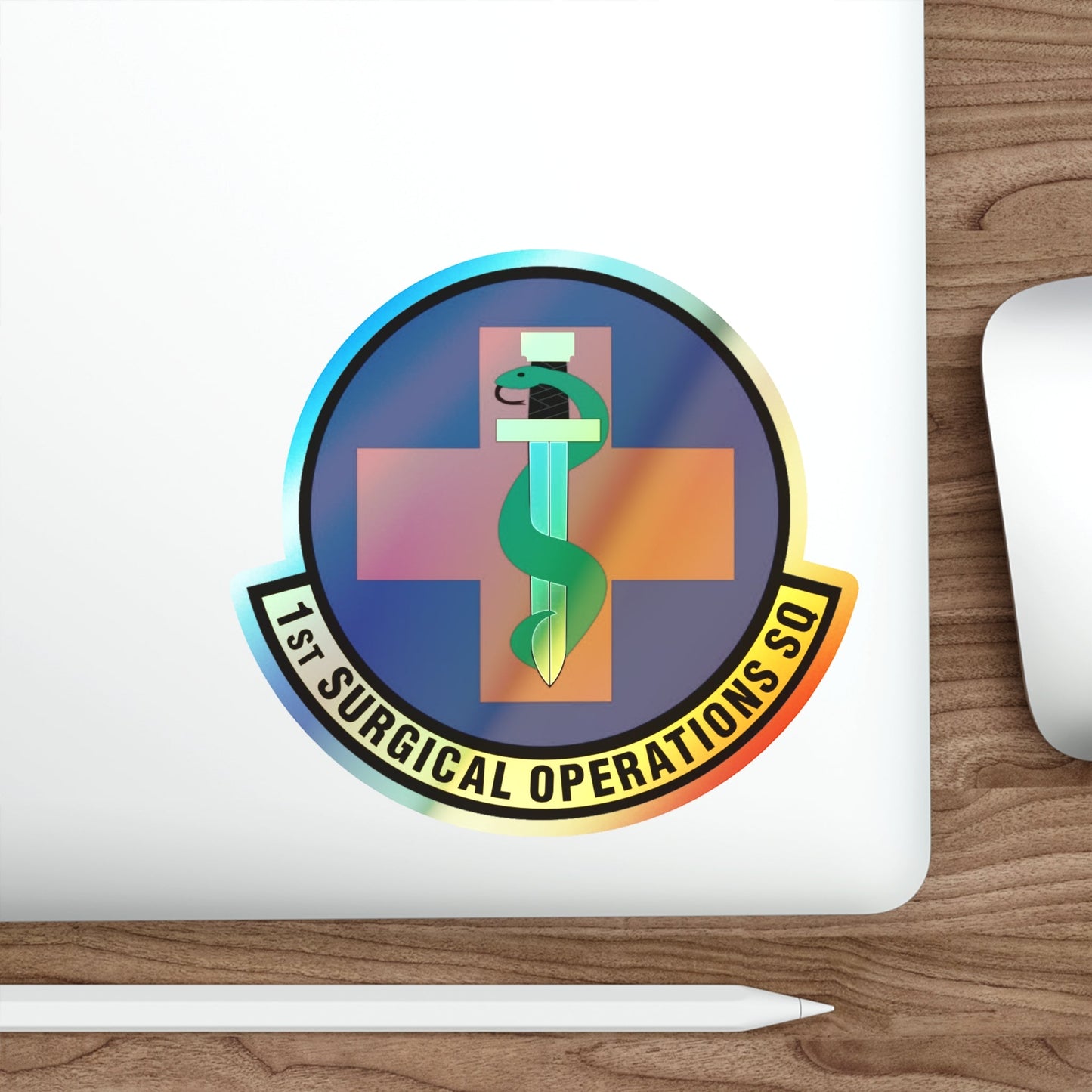 1st Surgical Operations Squadron (U.S. Air Force) Holographic STICKER Die-Cut Vinyl Decal-The Sticker Space