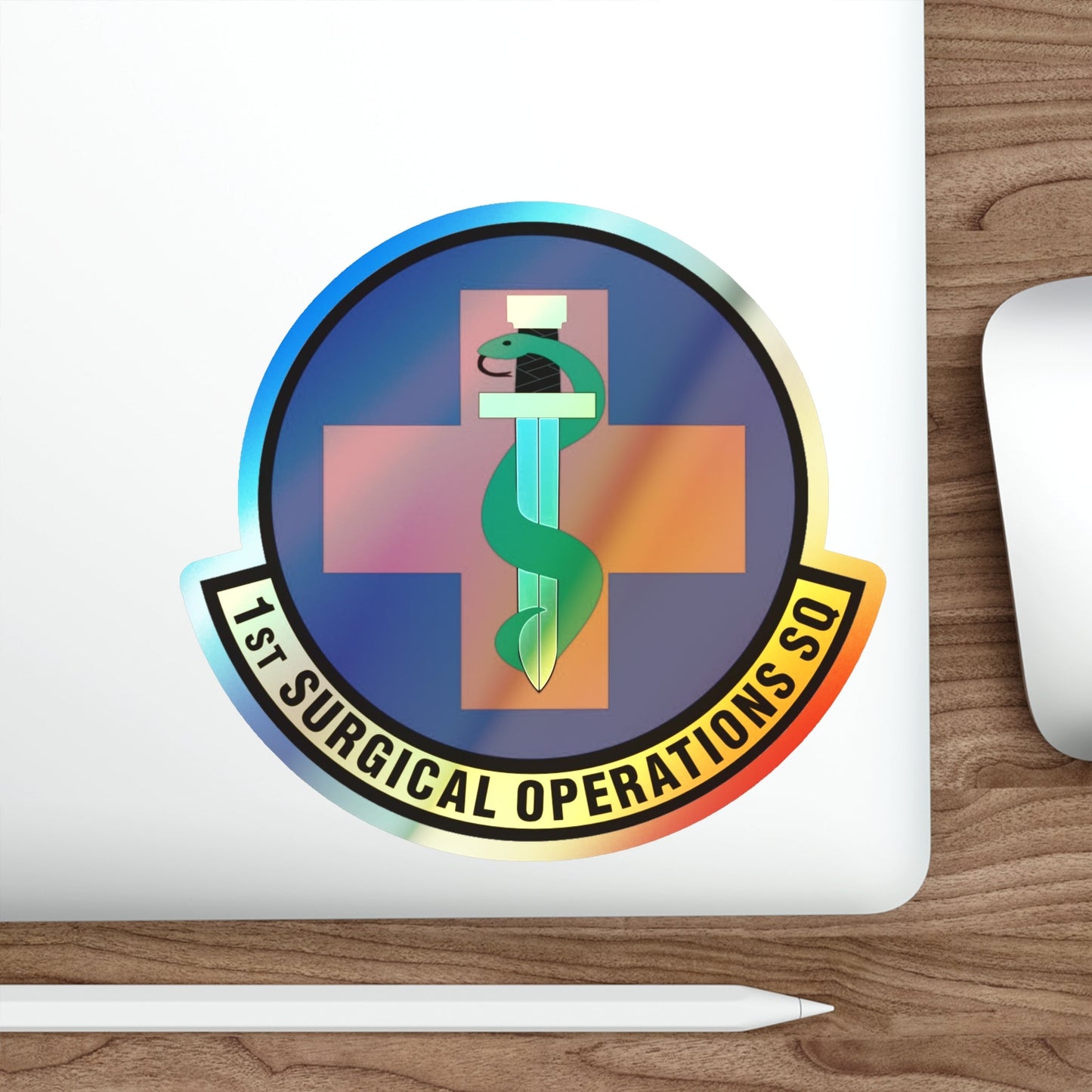 1st Surgical Operations Squadron (U.S. Air Force) Holographic STICKER Die-Cut Vinyl Decal-The Sticker Space