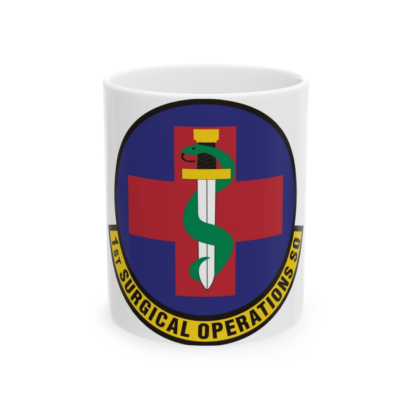 1st Surgical Operations Squadron (U.S. Air Force) White Coffee Mug-11oz-The Sticker Space