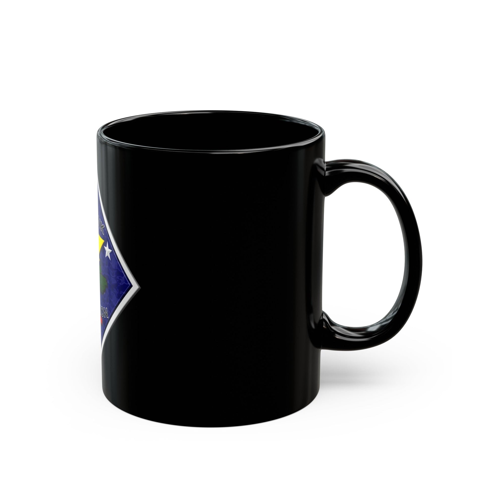 1st Tank Battalion (USMC) Black Coffee Mug-The Sticker Space