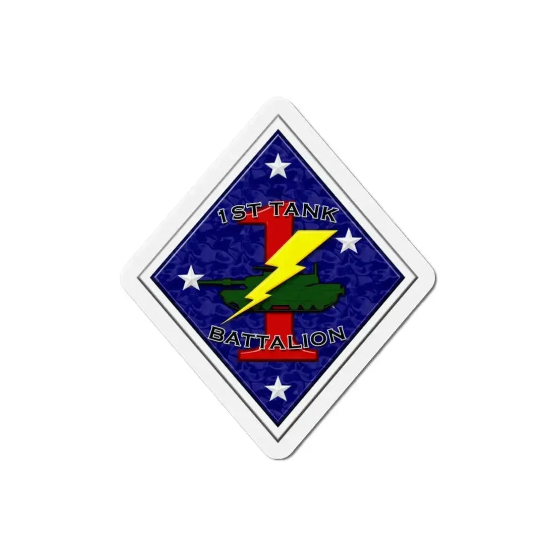 1st Tank Battalion (USMC) Refrigerator Magnet - The Sticker Space
