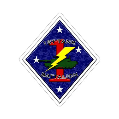 1st Tank Battalion (USMC) STICKER Vinyl Die-Cut Decal - The Sticker Space