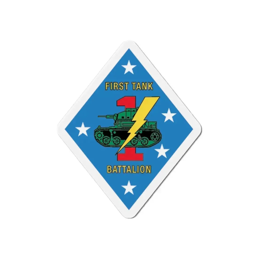 1st Tank Battalion v2 (USMC) Refrigerator Magnet - The Sticker Space