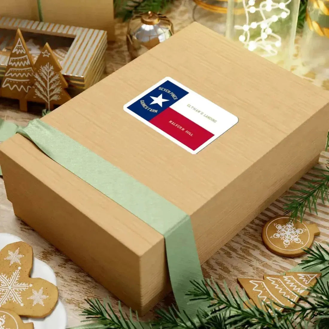 1st Texas Infantry Regiment Flag (United States) STICKER Vinyl Kiss-Cut Decal - The Sticker Space