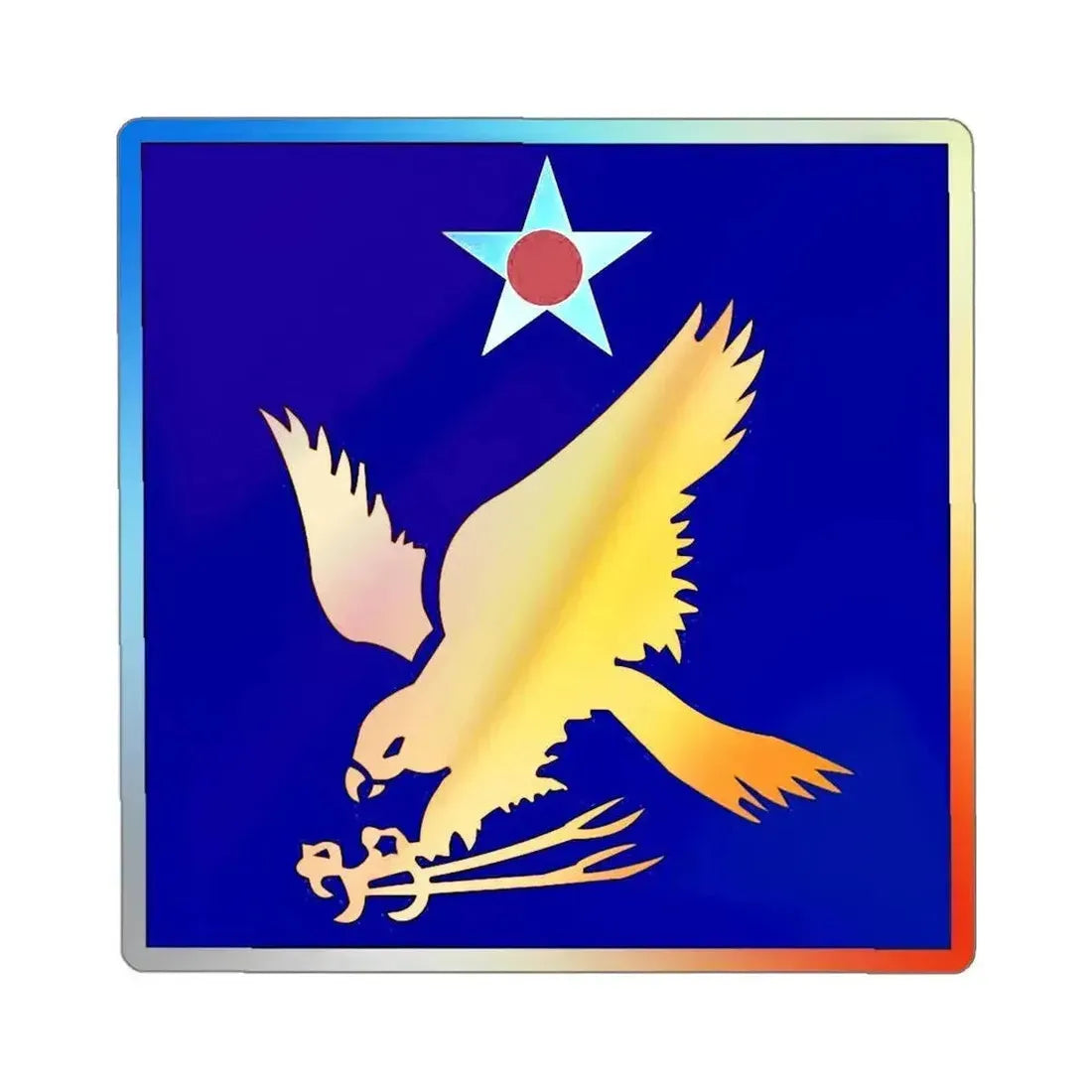 2 Air Force (U.S. Army) Holographic STICKER Die-Cut Vinyl Decal 3 Inch Holographic - The Sticker Space