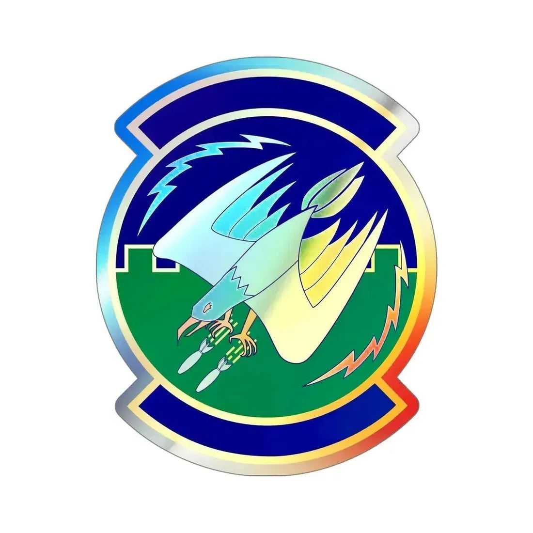 2 Air Support Operations Squadron (U.S. Air Force) Holographic STICKER Die-Cut Vinyl Decal 5 Inch Holographic - The Sticker Space