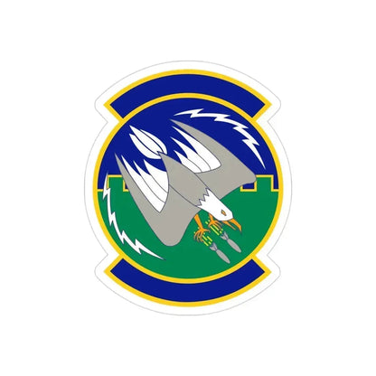 2 Air Support Operations Squadron (U.S. Air Force) REVERSE PRINT Transparent Die-Cut STICKER 3 Inch Die-Cut Transparent - The Sticker Space