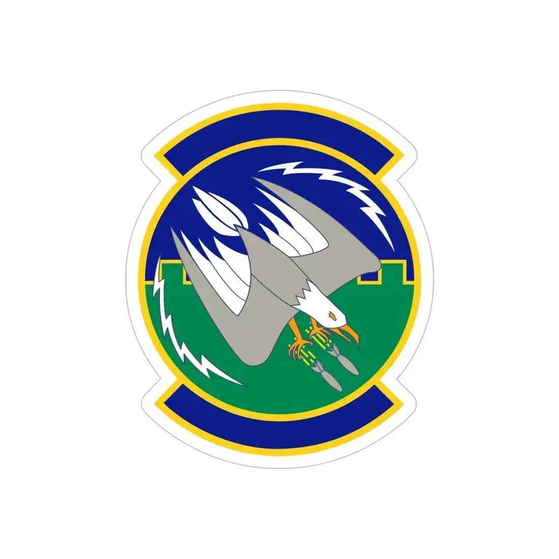 2 Air Support Operations Squadron (U.S. Air Force) REVERSE PRINT Transparent Die-Cut STICKER 6 Inch Die-Cut Transparent - The Sticker Space