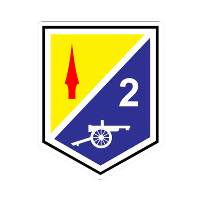 2 Artillery Regiment (Ireland) (Coat of Arms) STICKER Vinyl Kiss-Cut Decal 2 Inch White - The Sticker Space