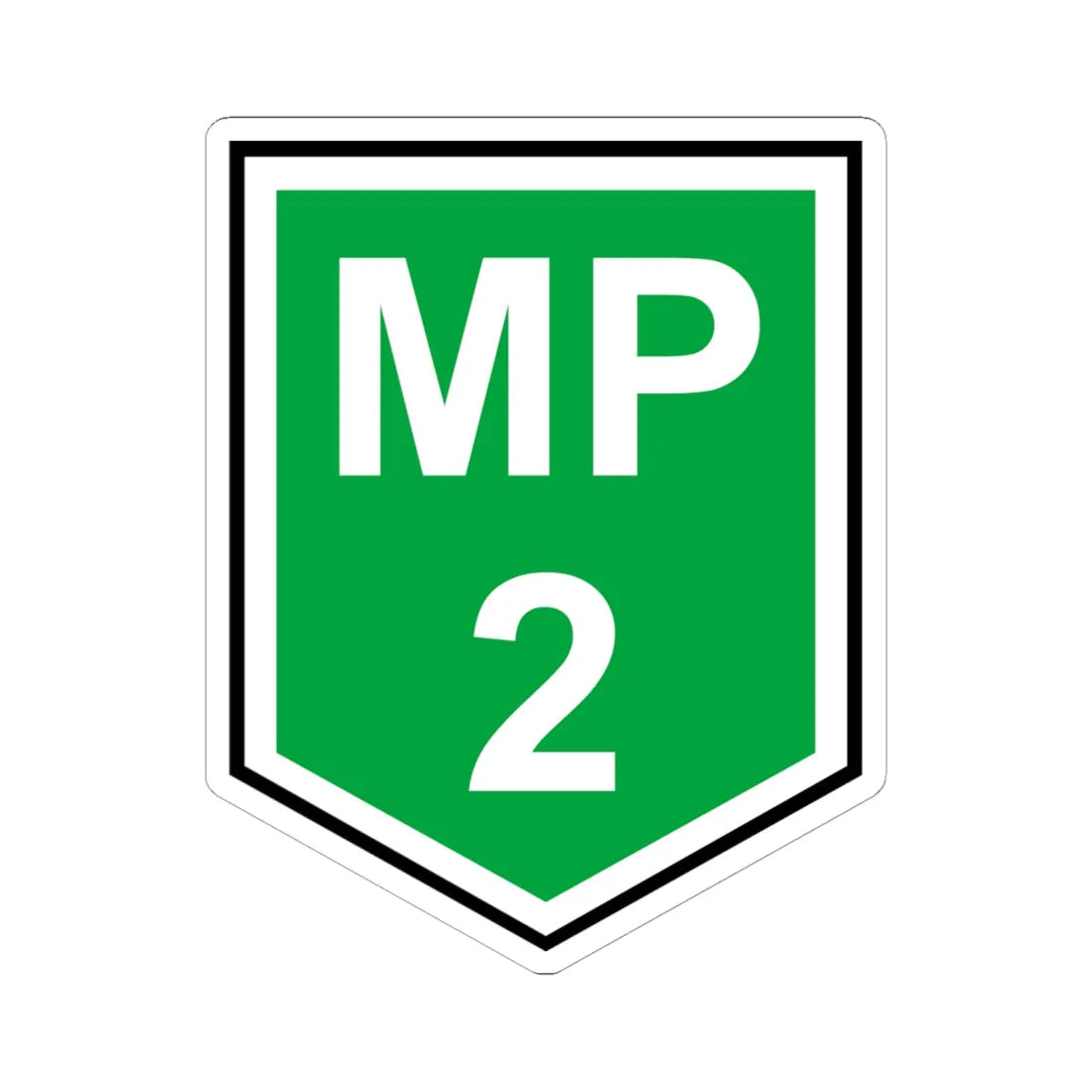 2 Brigade MP Coy (Ireland) (Coat of Arms) STICKER Vinyl Kiss-Cut Decal 6 Inch White - The Sticker Space