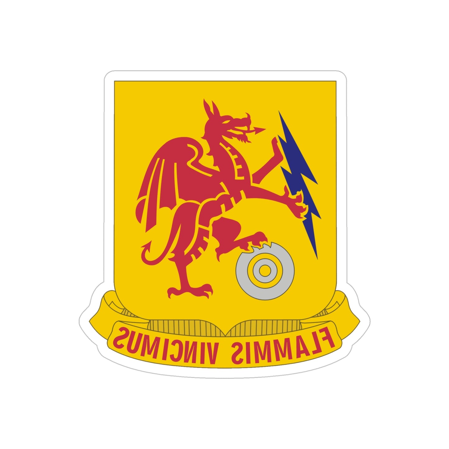 2 Chemical Battalion (U.S. Army) REVERSE PRINT Transparent STICKER-5 Inch-The Sticker Space