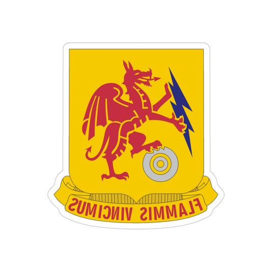 2 Chemical Battalion (U.S. Army) REVERSE PRINT Transparent STICKER-6" × 6"-The Sticker Space