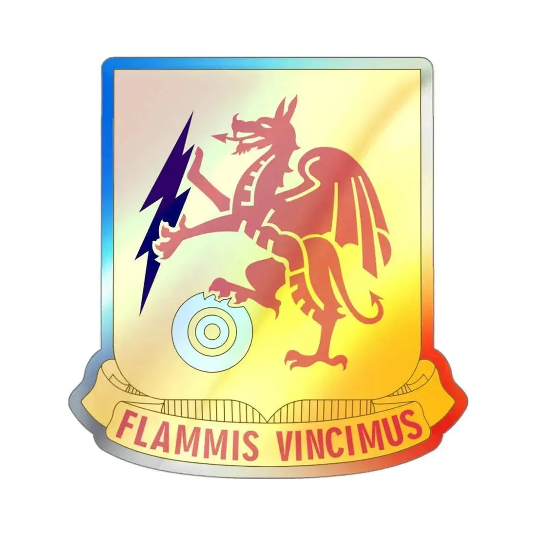 2 Chemical Battalion (U.S. Army) Holographic STICKER Die-Cut Vinyl Decal 3 Inch Holographic - The Sticker Space