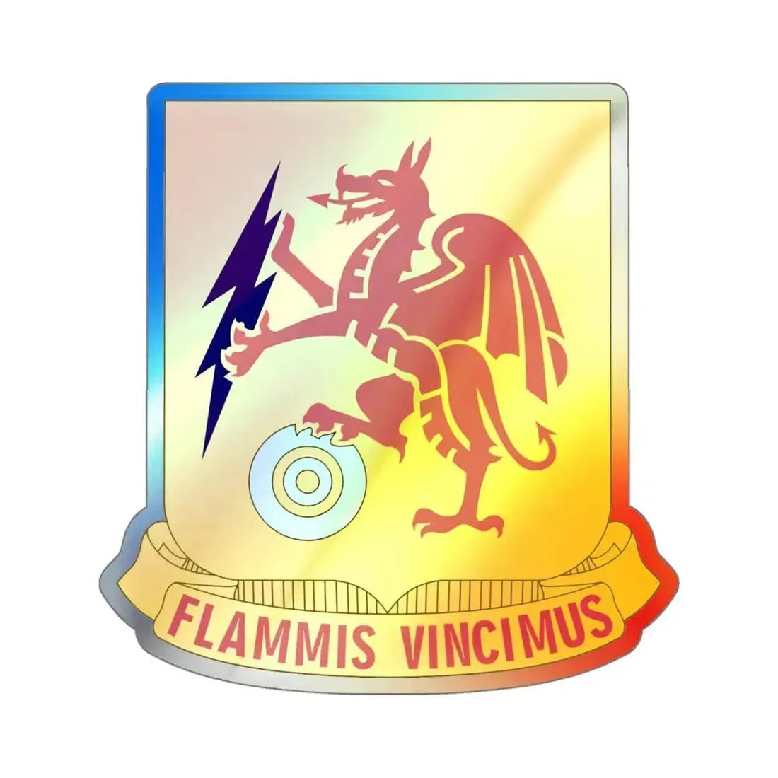 2 Chemical Battalion (U.S. Army) Holographic STICKER Die-Cut Vinyl Decal 4 Inch Holographic - The Sticker Space