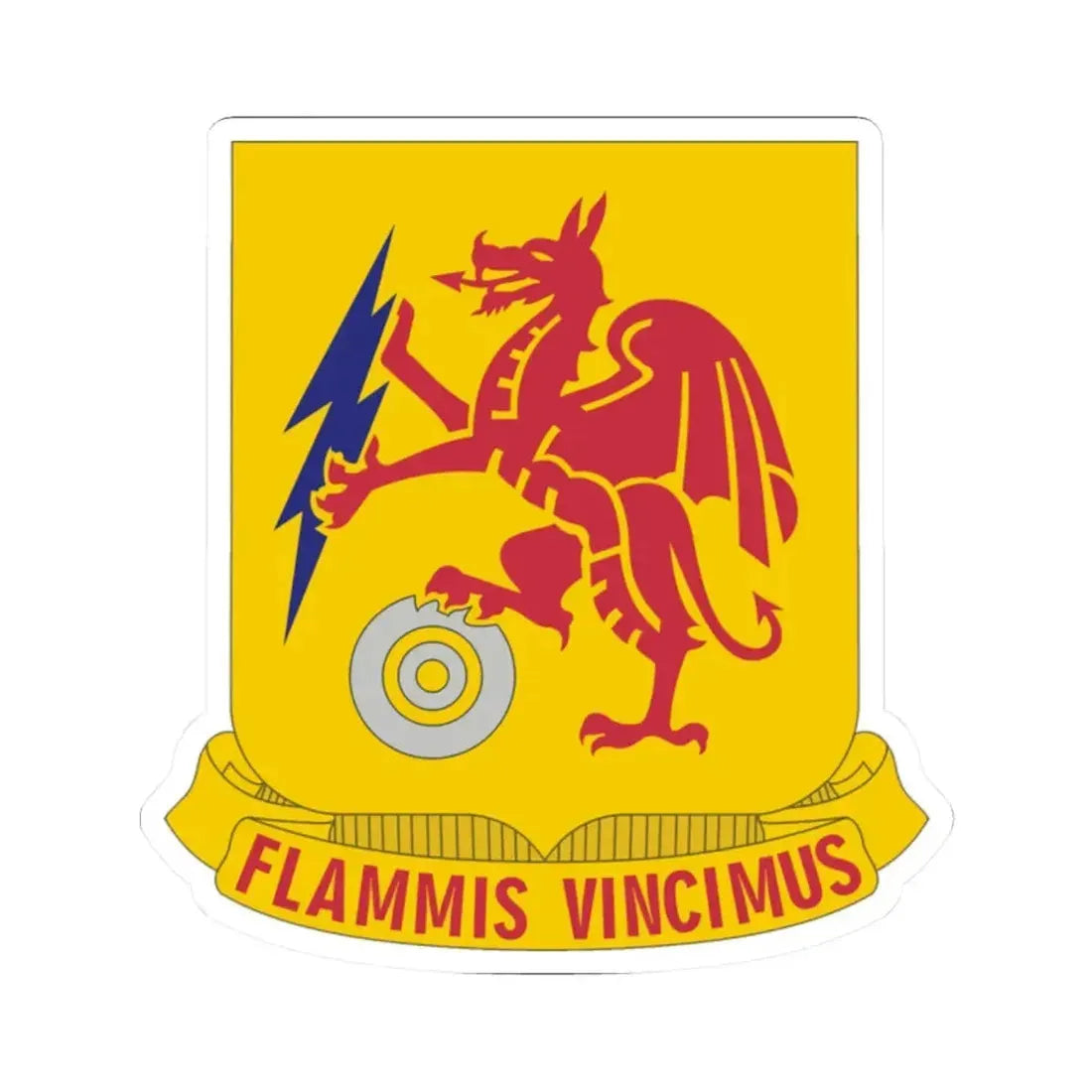 2 Chemical Battalion (U.S. Army) STICKER Vinyl Kiss-Cut Decal 2 Inch White - The Sticker Space