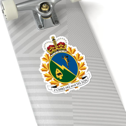 2 CMBG HQ and Sig Sqn crest (Canada) (Coat of Arms) STICKER Vinyl Kiss-Cut Decal - The Sticker Space