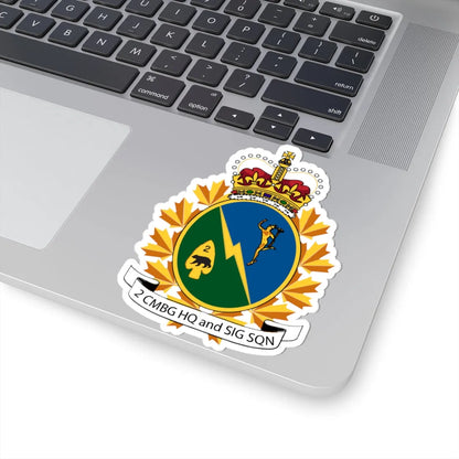 2 CMBG HQ and Sig Sqn crest (Canada) (Coat of Arms) STICKER Vinyl Kiss-Cut Decal - The Sticker Space
