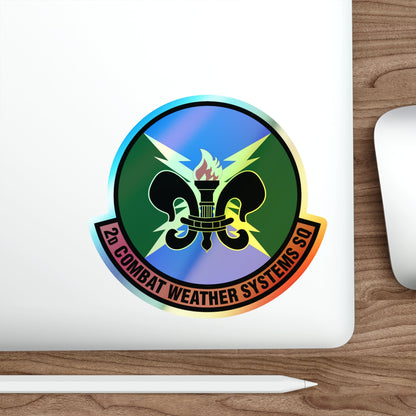 2 Combat Weather Systems Sq ACC (U.S. Air Force) Holographic STICKER Die-Cut Vinyl Decal-The Sticker Space