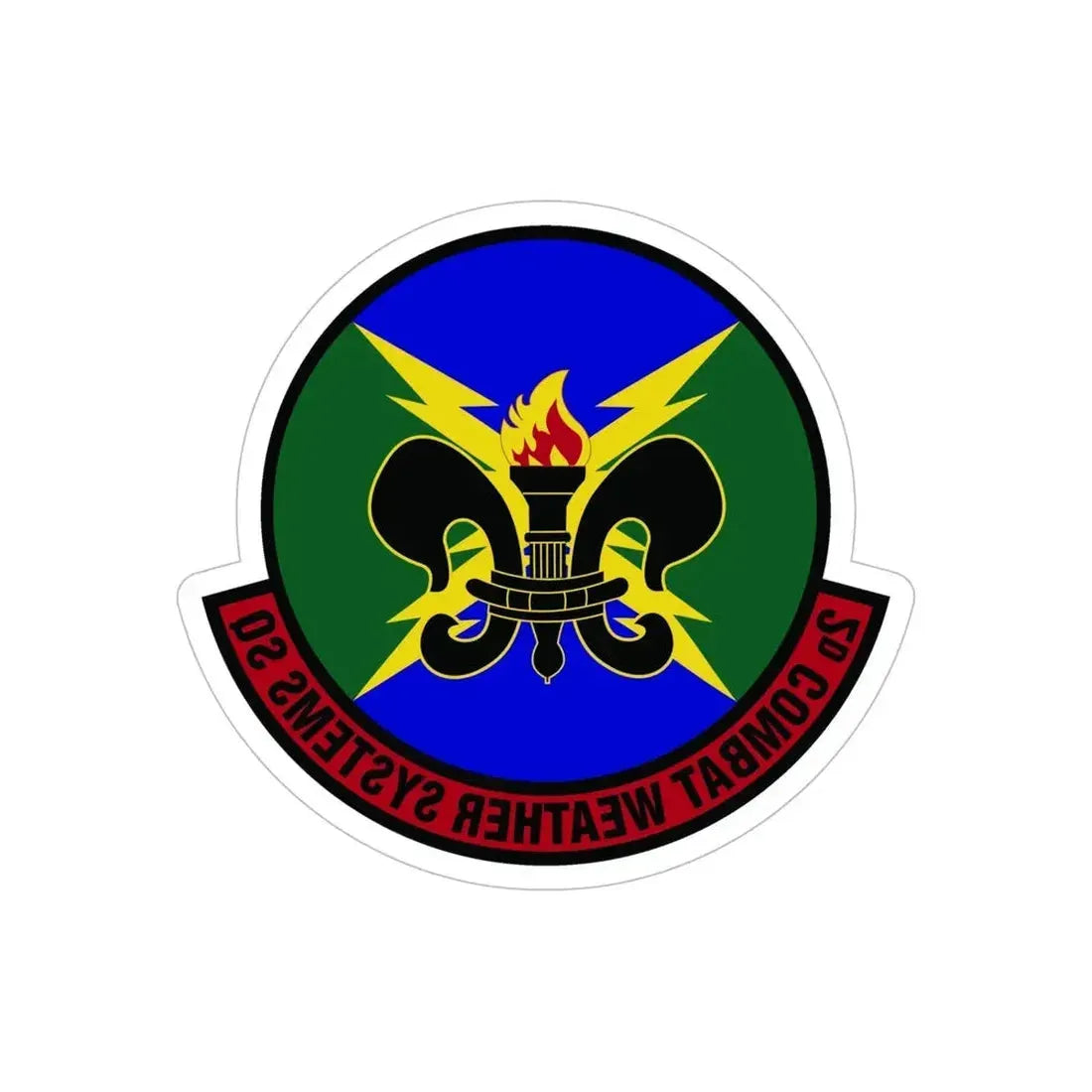 2 Combat Weather Systems Sq ACC (U.S. Air Force) REVERSE PRINT Transparent Die-Cut STICKER - The Sticker Space