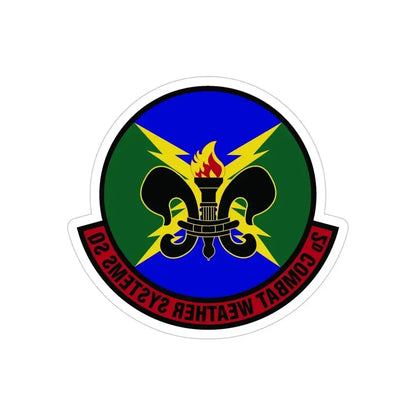 2 Combat Weather Systems Sq ACC (U.S. Air Force) REVERSE PRINT Transparent Die-Cut STICKER - The Sticker Space