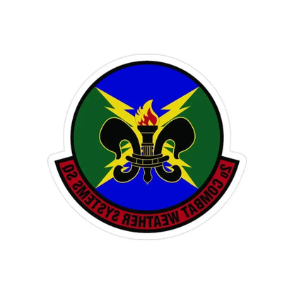 2 Combat Weather Systems Sq ACC (U.S. Air Force) REVERSE PRINT Transparent Die-Cut STICKER - The Sticker Space
