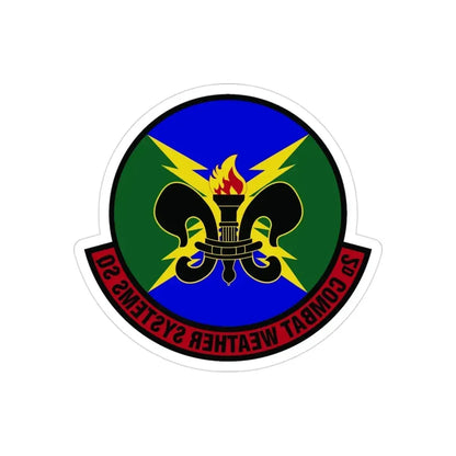 2 Combat Weather Systems Sq ACC (U.S. Air Force) REVERSE PRINT Transparent Die-Cut STICKER - The Sticker Space