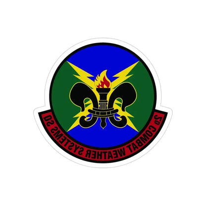2 Combat Weather Systems Sq ACC (U.S. Air Force) REVERSE PRINT Transparent Die-Cut STICKER - The Sticker Space