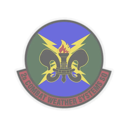 2 Combat Weather Systems Sq ACC (U.S. Air Force) STICKER Vinyl Kiss-Cut Decal 2 Inch Transparent - The Sticker Space