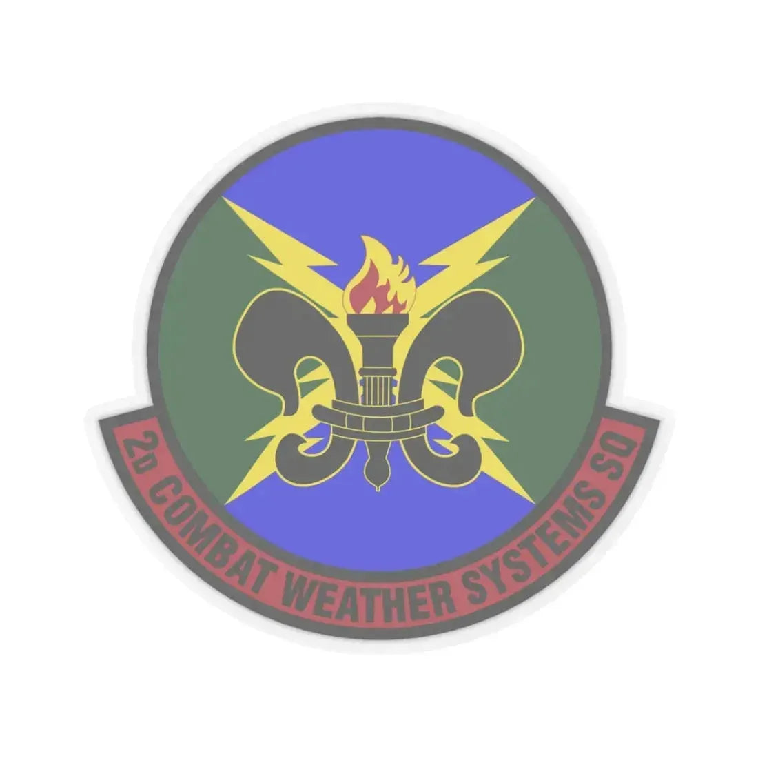 2 Combat Weather Systems Sq ACC (U.S. Air Force) STICKER Vinyl Kiss-Cut Decal 3 Inch Transparent - The Sticker Space