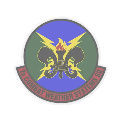 2 Combat Weather Systems Sq ACC (U.S. Air Force) STICKER Vinyl Kiss-Cut Decal 3 Inch Transparent - The Sticker Space