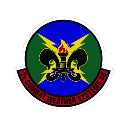 2 Combat Weather Systems Sq ACC (U.S. Air Force) STICKER Vinyl Kiss-Cut Decal 4 Inch White - The Sticker Space