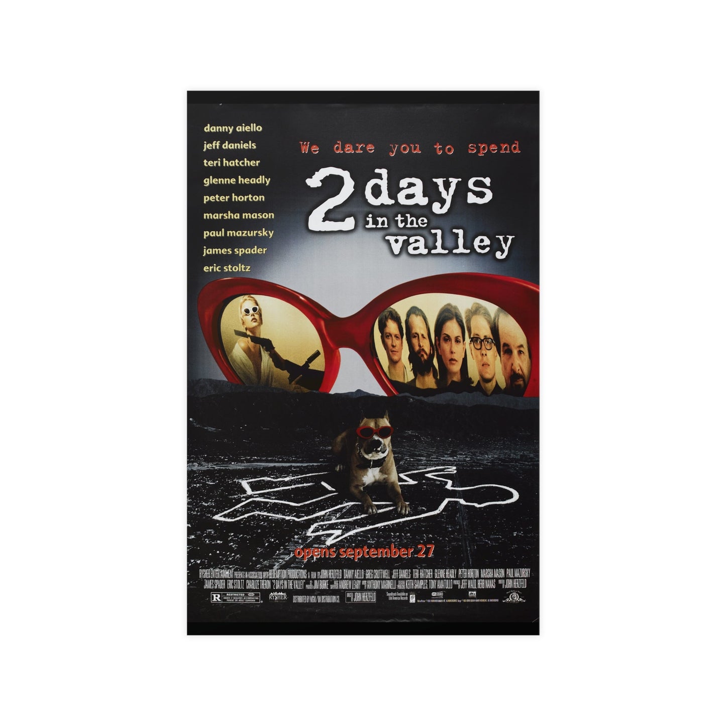 2 Days In The Valley 1996 - Matte Paper Movie Poster-11″ x 17″ (Vertical)-The Sticker Space
