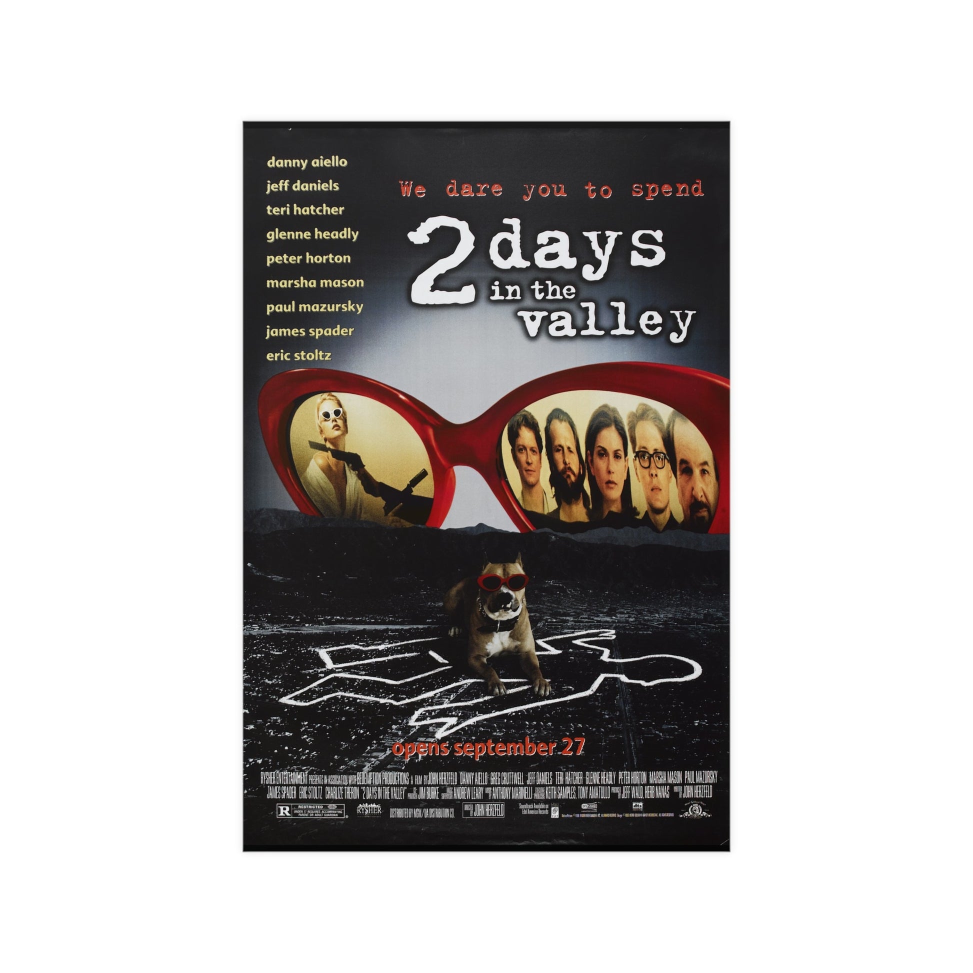 2 Days In The Valley 1996 - Matte Paper Movie Poster-12″ x 18″ (Vertical)-The Sticker Space