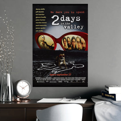 2 Days In The Valley 1996 - Matte Paper Movie Poster-The Sticker Space