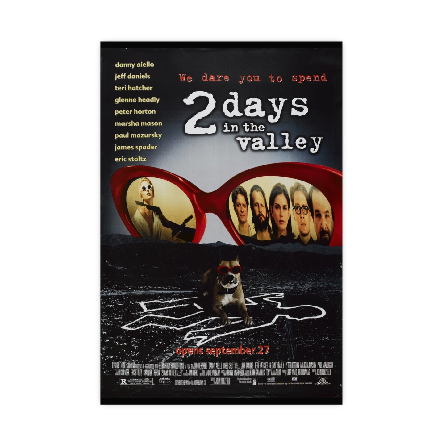 2 Days In The Valley 1996 - Matte Paper Movie Poster-16″ x 24″ (Vertical)-The Sticker Space