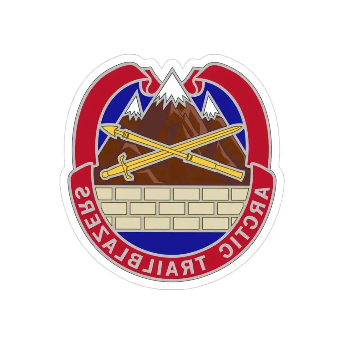 2 Engineer Brigade 2 (U.S. Army) REVERSE PRINT Transparent Die-Cut STICKER 3 Inch Die-Cut Transparent - The Sticker Space