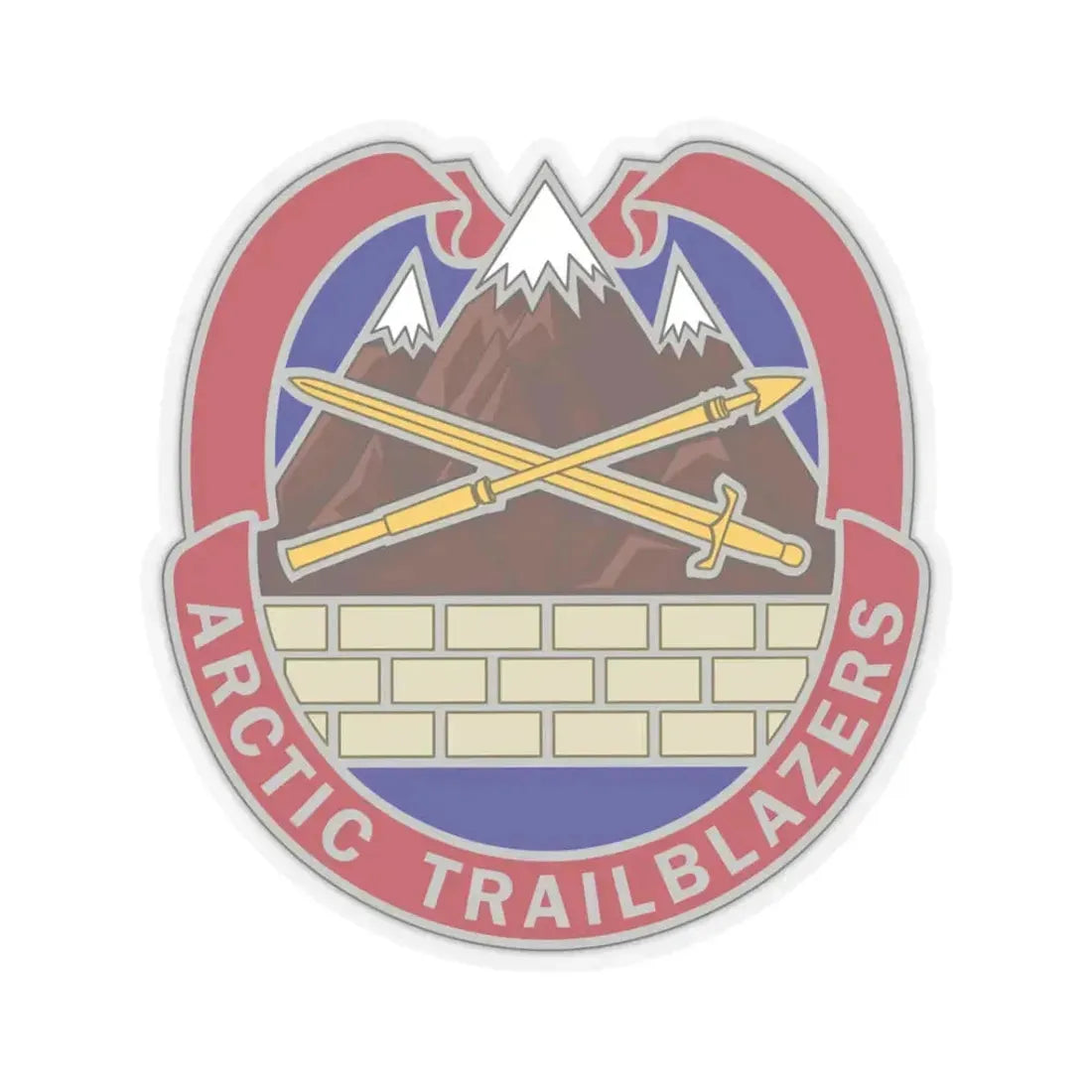 2 Engineer Brigade 2 (U.S. Army) STICKER Vinyl Kiss-Cut Decal 3 Inch Transparent - The Sticker Space