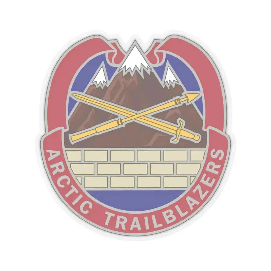 2 Engineer Brigade 2 (U.S. Army) STICKER Vinyl Kiss-Cut Decal 4 Inch Transparent - The Sticker Space