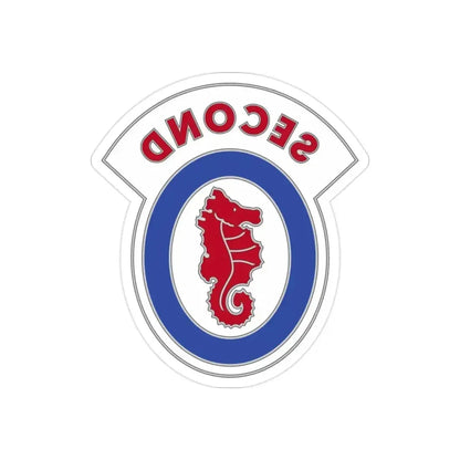 2 Engineer Brigade 3 (U.S. Army) REVERSE PRINT Transparent Die-Cut STICKER 2 Inch Die-Cut Transparent - The Sticker Space