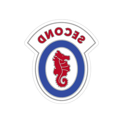 2 Engineer Brigade 3 (U.S. Army) REVERSE PRINT Transparent Die-Cut STICKER 5 Inch Die-Cut Transparent - The Sticker Space