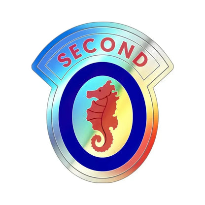 2 Engineer Brigade (U.S. Army) Holographic STICKER Die-Cut Vinyl Decal 3 Inch Holographic - The Sticker Space