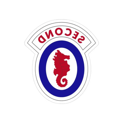 2 Engineer Brigade (U.S. Army) REVERSE PRINT Transparent Die-Cut STICKER 2 Inch Die-Cut Transparent - The Sticker Space