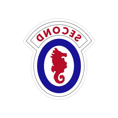 2 Engineer Brigade (U.S. Army) REVERSE PRINT Transparent Die-Cut STICKER 4 Inch Die-Cut Transparent - The Sticker Space