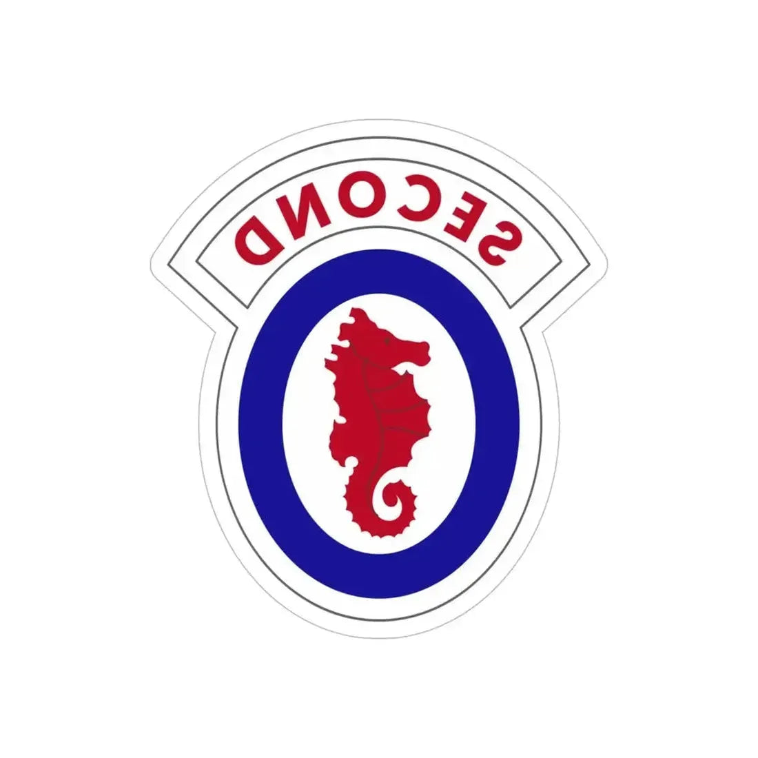 2 Engineer Brigade (U.S. Army) REVERSE PRINT Transparent Die-Cut STICKER 5 Inch Die-Cut Transparent - The Sticker Space